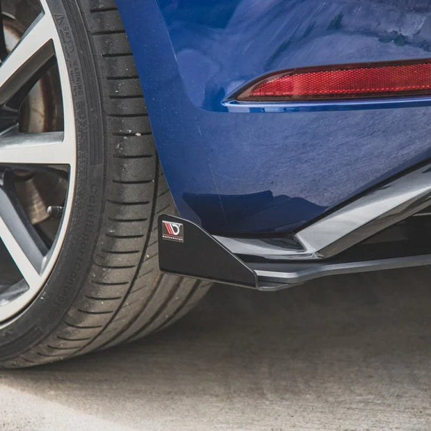 Maxton Design Maxton Racing Rear Side Splitters + Flaps Volkswagen Golf 7 R Facelift 17-20
