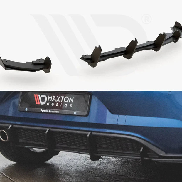 Maxton Design Maxton Racing Rear Valance +flaps Volkswagen Polo GTI MK6 17-21