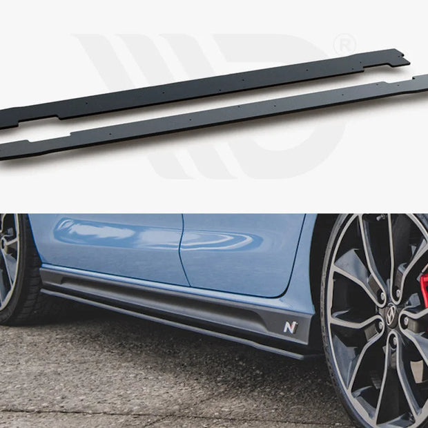 Maxton Design Maxton Racing Side Skirt Diffusers Hyundai I30 N MK3 FL Hatchback Fastback 2017-