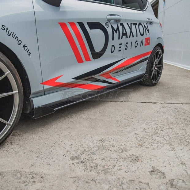 Maxton Design Maxton Racing Side Skirt Splitters +flaps Ford Fiesta MK8 ST ST Line 2017-