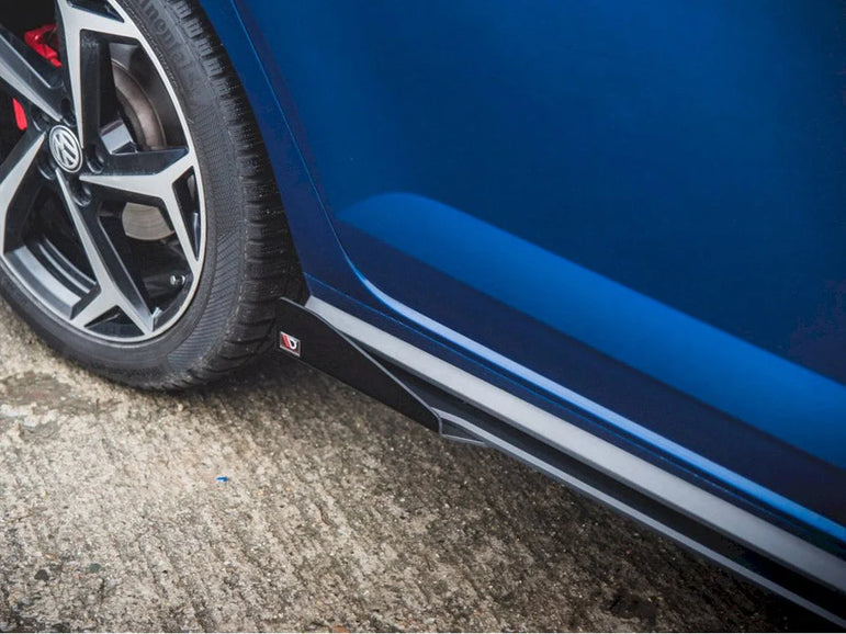 Maxton Design Maxton Racing Side Skirts Diffusers +flaps Volkswagen Polo GTI MK6 17-21