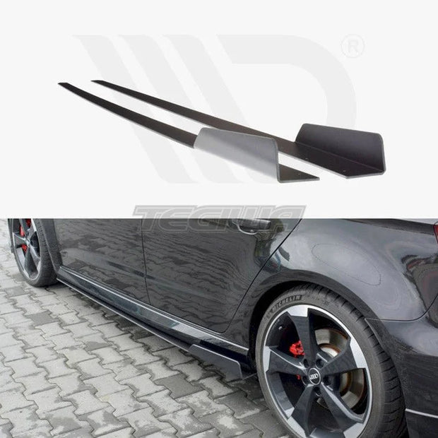 Maxton Design Racing Side Skirts Diffusers V.2 Audi RS3 8V Facelift Sportback 2017-20