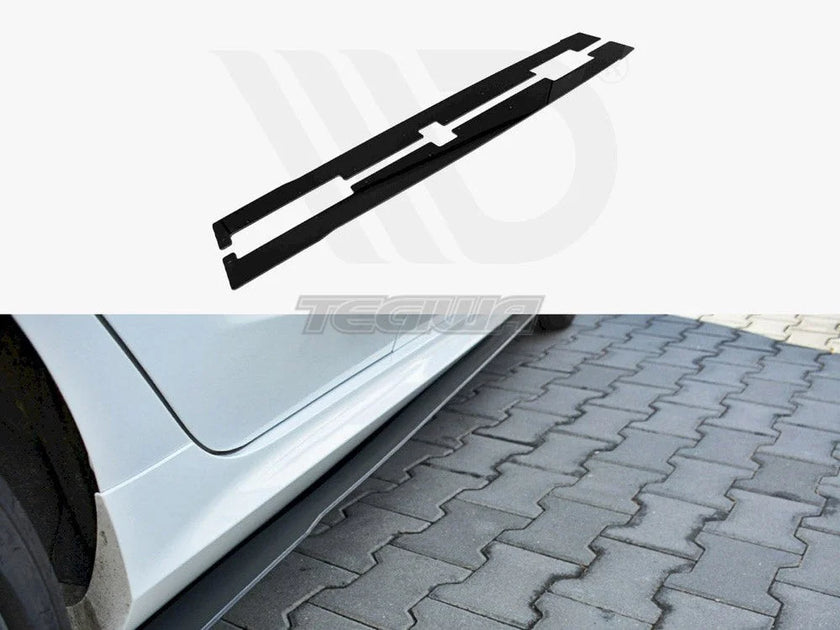 Maxton Design Racing Side Skirts Diffusers V.2 Ford Fiesta MK8 ST ST-Line