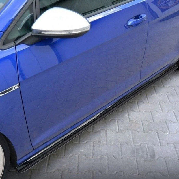Maxton Design Racing Side Skirts Diffusers Volkswagen Golf R 7.5 2017-19