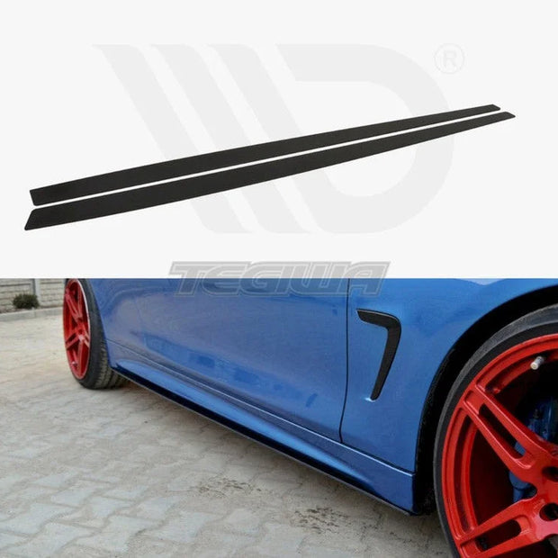 Maxton Design Racing Side Skirts Splitters BMW 4-Series F32 M-sport 13-16