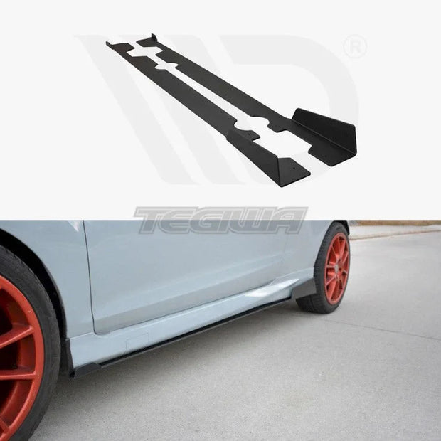 Maxton Design Racing Side Skirts Splitters Ford Fiesta MK7 ST Facelift 01-17