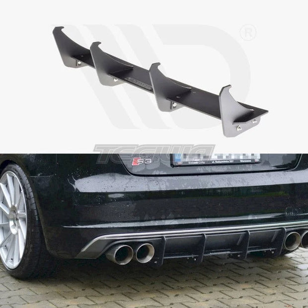Maxton Design Rear Diffuser Audi S3 A3 S-line 8V Hatchback Sportback 13-16