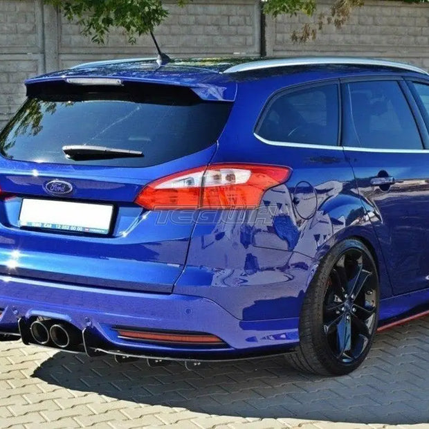 Maxton Design Rear Diffuser Ford Focus 3 ST Estate Fits ST Estate Version Only