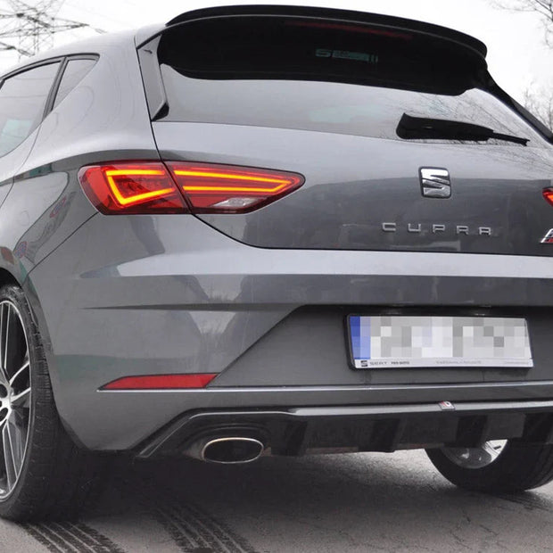 Maxton Design Rear Diffuser Seat Leon MK3 Cupra Facelift 2017-UP