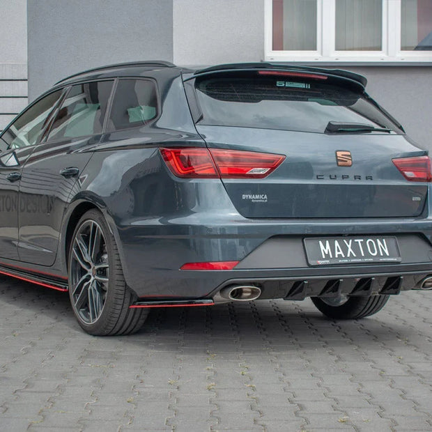 Maxton Design Rear Diffuser Seat Leon MK3 Cupra ST 2017-