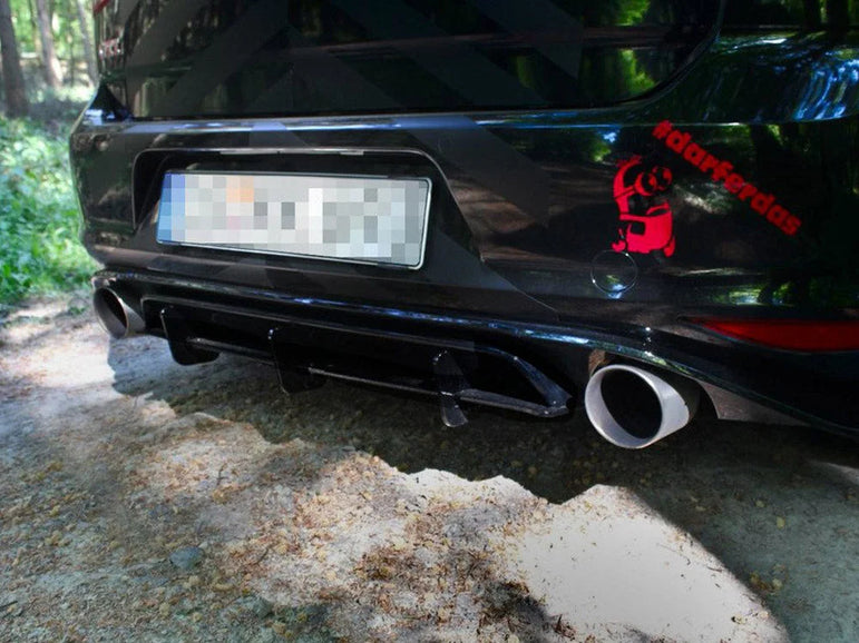 Maxton Design Rear Diffuser Volkswagen Golf MK7 GTI Clubsport 16-17
