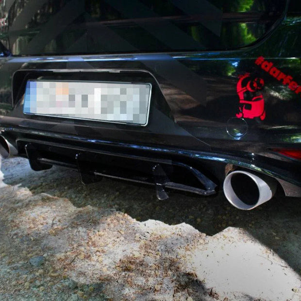 Maxton Design Rear Diffuser Volkswagen Golf MK7 GTI Clubsport 16-17