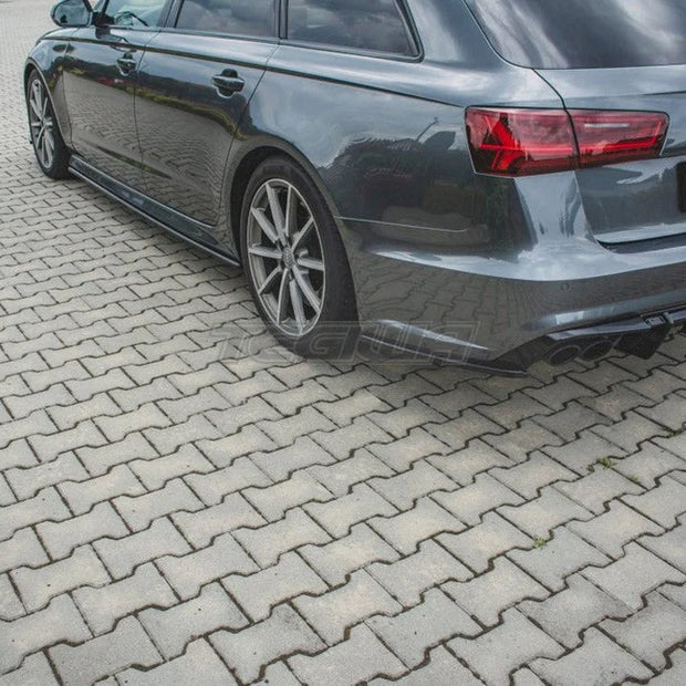 Maxton Design Rear Side Diffusers Audi S6 Avant A6 S-line C7 FL Avant 14-18