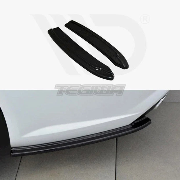 Maxton Design Rear Side Splitters Audi A6 C7 Avant S-line S6 C7 Avant Facelift 14-18