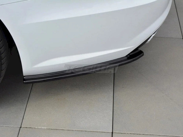 Maxton Design Rear Side Splitters Audi A6 C7 Avant S-line S6 C7 Avant Facelift 14-18