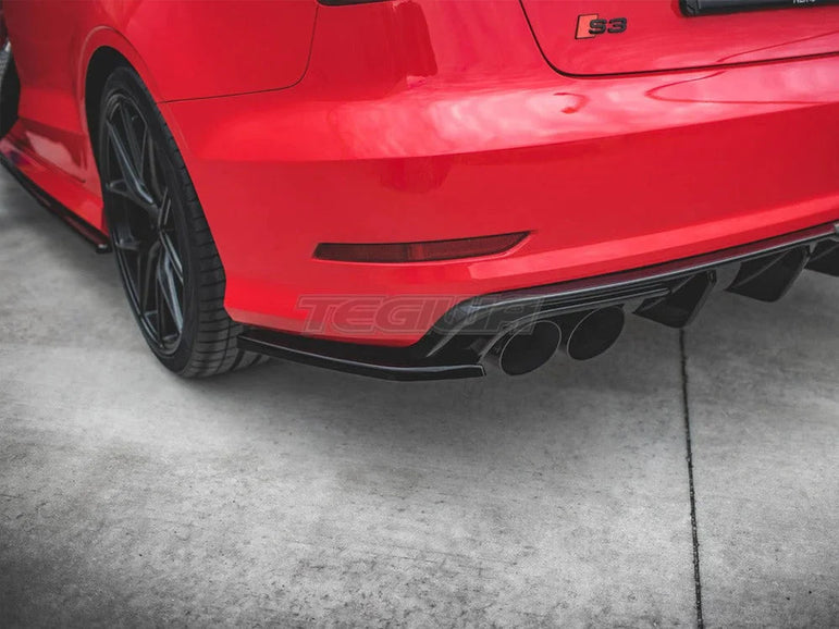 Maxton Design Rear Side Splitters Audi S3 Sedan 8V 13-16