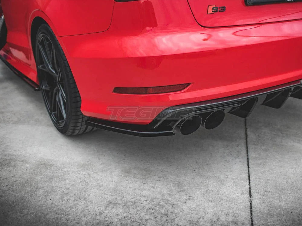 Maxton Design Rear Side Splitters Audi S3 Sedan 8V 13-16