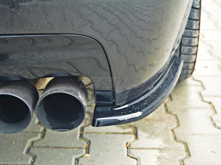 Maxton Design Rear Side Splitters BMW 5-Series F11 M-pack Fits TWO Double Exhaust Ends