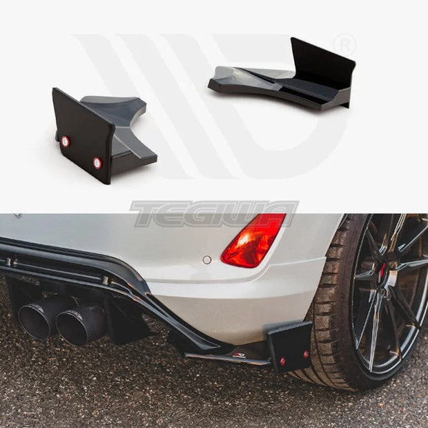 Maxton Design Rear Side Splitters +flaps V.4 Ford Fiesta MK8 ST 2018-