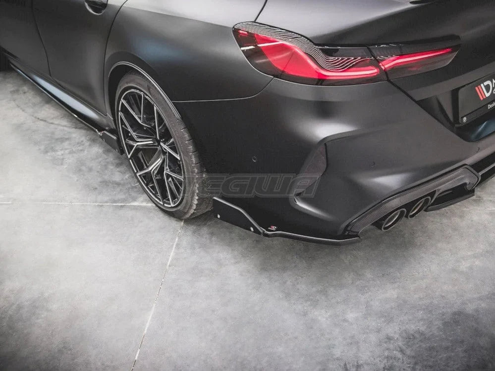 Maxton Design Rear Side Splitters +flaps V1 BMW M8 GRAN Coupe F93 2019-