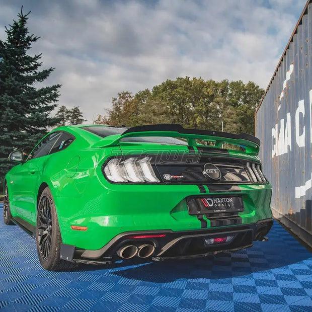 Maxton Design Rear Side Splitters + Flaps V1 Ford Mustang GT MK6 Facelift 2017-