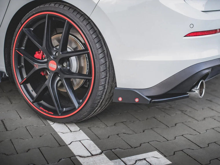 Maxton Design Rear Side Splitters +flaps V2 Volkswagen Golf 8 GTI 20-