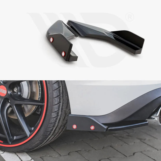 Maxton Design Rear Side Splitters +flaps V2 Volkswagen Golf 8 GTI 20-