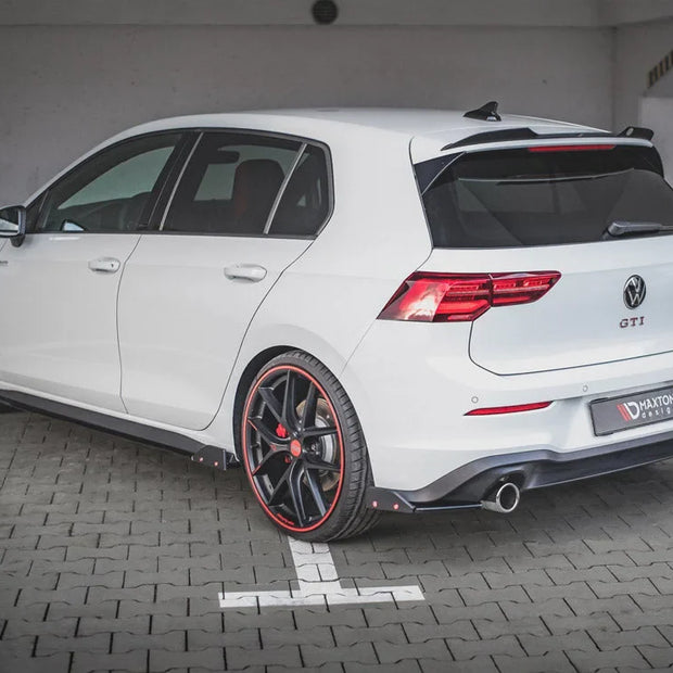 Maxton Design Rear Side Splitters +flaps V2 Volkswagen Golf 8 GTI 20-