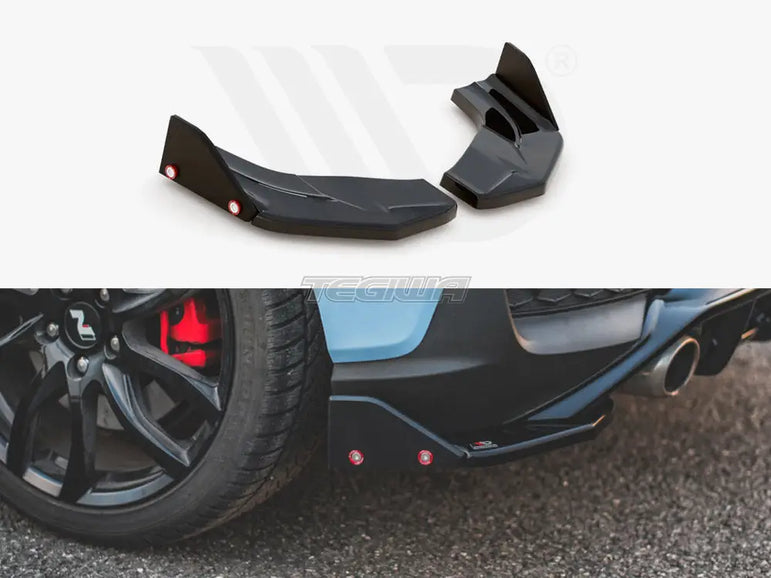 Maxton Design Rear Side Splitters +flaps V7 Hyundai I30 N MK3 Hatchback 01-20