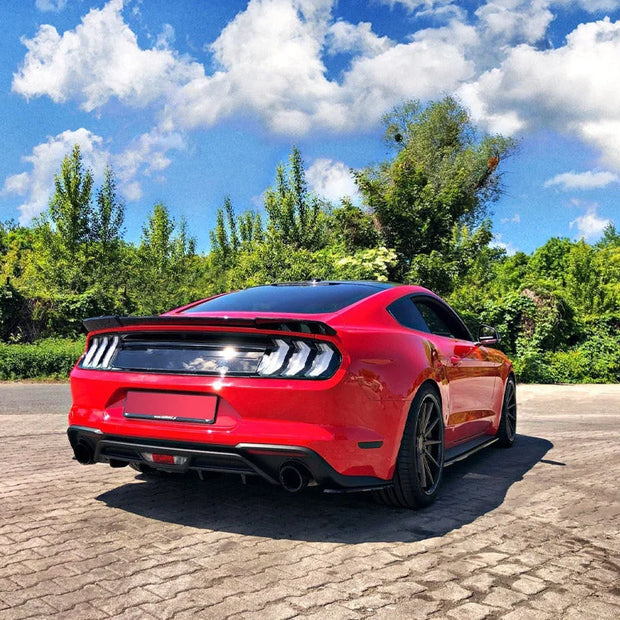 Maxton Design Rear Side Splitters Ford Mustang MK6 Facelift 2017-