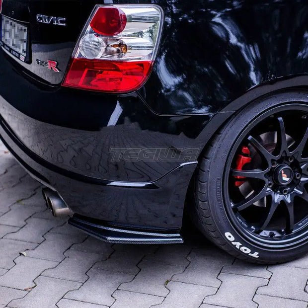 Maxton Design Rear Side Splitters Honda Civic EP3 MK7 Type-r s Facelift 03-06