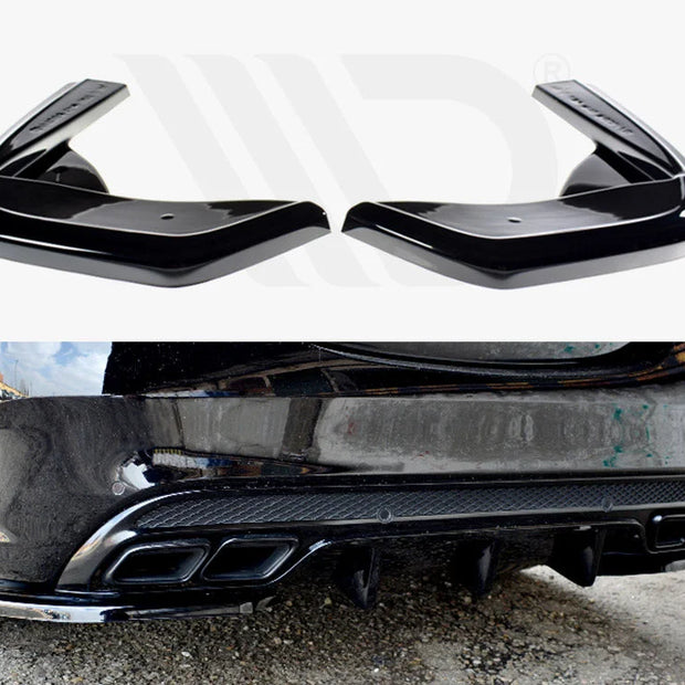 Maxton Design Rear Side Splitters Mercedes C43 AMG W205 Sedan Estate 16-18