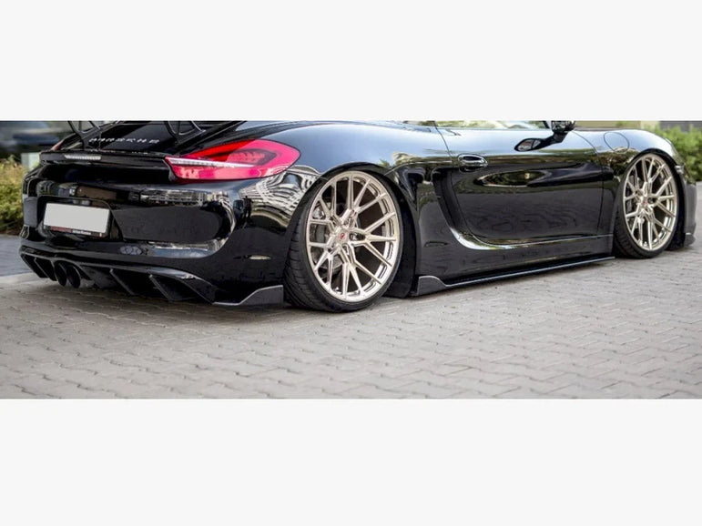Maxton Design Rear Side Splitters Porsche Cayman MK2 981C 2013-