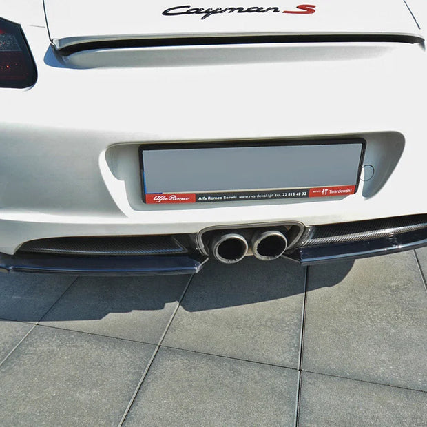 Maxton Design Rear Side Splitters Porsche Cayman S 987C 2006-09