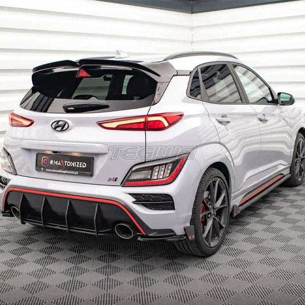 Maxton Design Rear Side Splitters V.1 + Flaps Hyundai Kona N Mk1