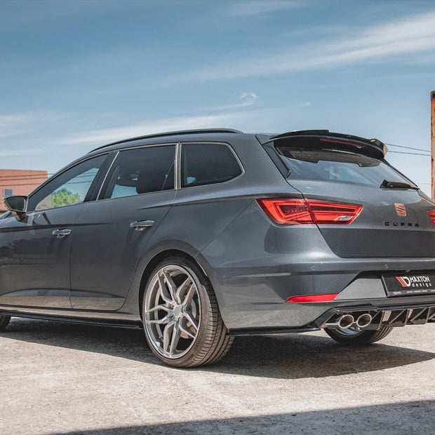 Maxton Design Rear Side Splitters V.2 Seat Leon Cupra MK3 Facelift Estate 17-19