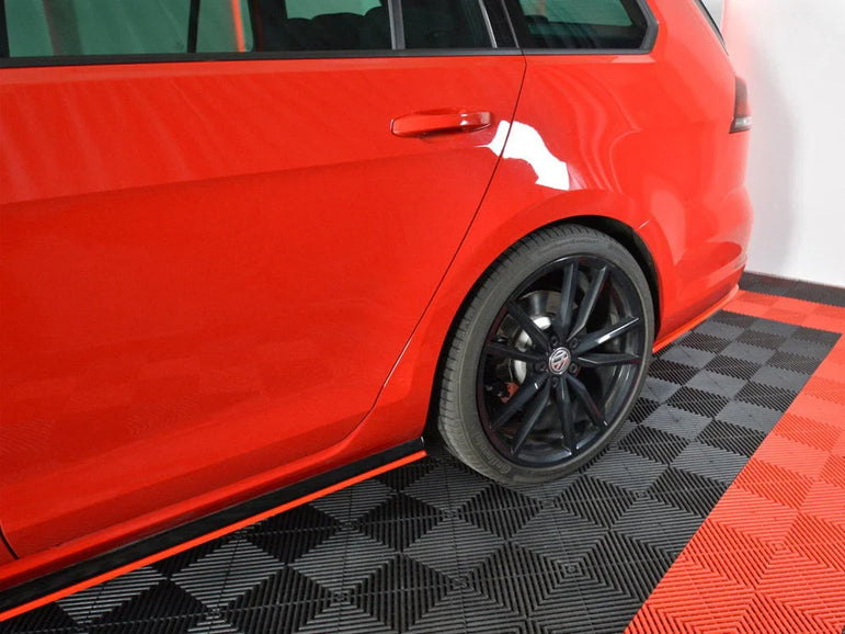 Maxton Design Rear Side Splitters V.2 Volkswagen Golf R 7.5 Estate 01-19