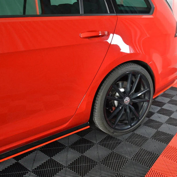 Maxton Design Rear Side Splitters V.2 Volkswagen Golf R 7.5 Estate 01-19