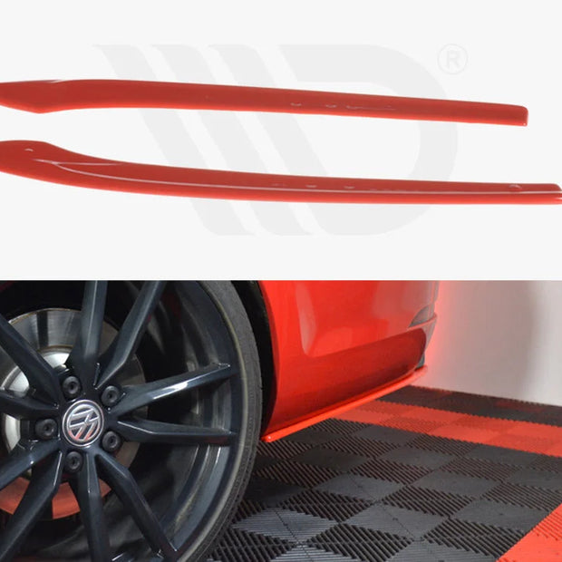 Maxton Design Rear Side Splitters V.2 Volkswagen Golf R 7.5 Estate 01-19