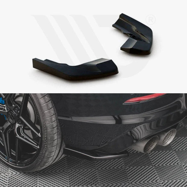 Maxton Design Rear Side Splitters V.2 Volkswagen Golf R MK8 20-