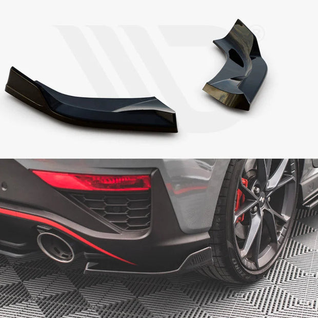 Maxton Design Rear Side Splitters V.3 Hyundai I30 N Hatchback MK3 Facelift 2020-