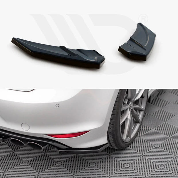 Maxton Design Rear Side Splitters V.3 Volkswagen Golf R MK7 13-16