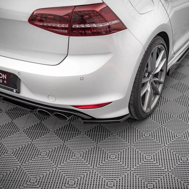 Maxton Design Rear Side Splitters V.3 Volkswagen Golf R MK7 13-16