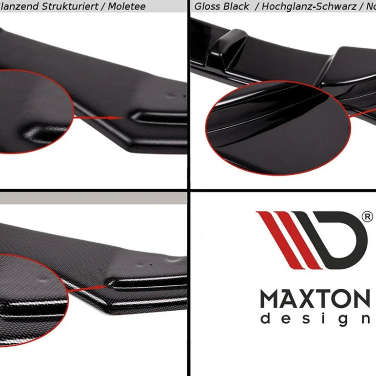 Maxton Design Rear Side Splitters V.4 Volkswagen Golf R MK8 20-