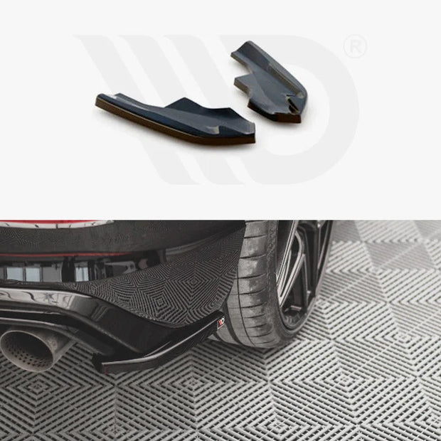 Maxton Design Rear Side Splitters V.4 Volkswagen Golf R MK8 20-