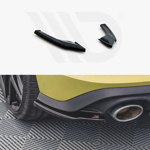 Maxton Design Rear Side Splitters V2 Volkswagen Golf 8 GTI Clubsport 20-