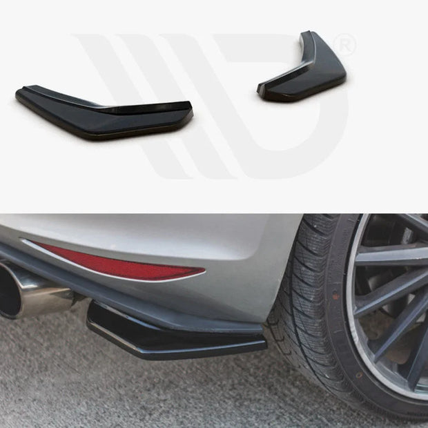 Maxton Design Rear Side Splitters V2 Volkswagen Golf MK7 GTI 13-16