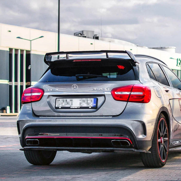 Maxton Design Rear Splitter NO Vertical Bars Mercedes-benz GLA 45 AMG SUV X156 Pre-facelift 14-17