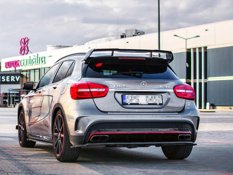 Maxton Design Rear Splitter Vertical Bars Mercedes-benz GLA 45 AMG SUV X156 Pre-facelift 14-17