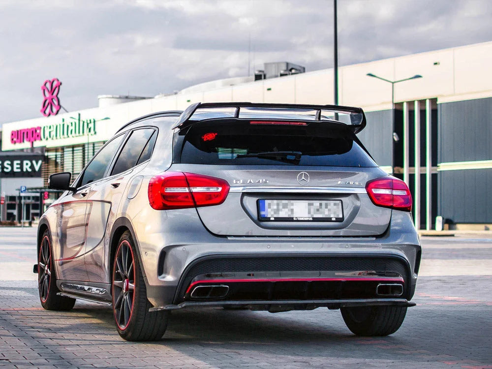 Maxton Design Rear Splitter Vertical Bars Mercedes-benz GLA 45 AMG SUV X156 Pre-facelift 14-17